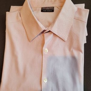 Van Heusen Mens Flex3 Slim Fit dress shirt  Size M 34/35